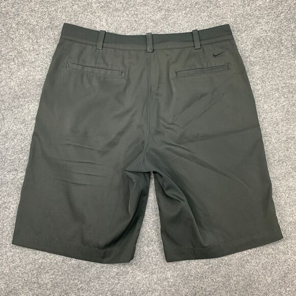 Nike Golf Shorts Mens 32 Black Tech Flat Front Golfing Dri Fit Tour Performance - Picture 9 of 15